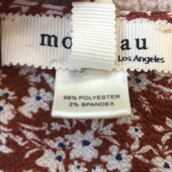 Floral Orange Monteau Dress Tie - Picture 3 of 4